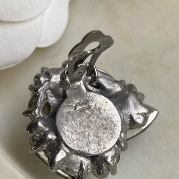 Alexis Bittar liver tone crystal clip on earrings - Picture 8 of 16